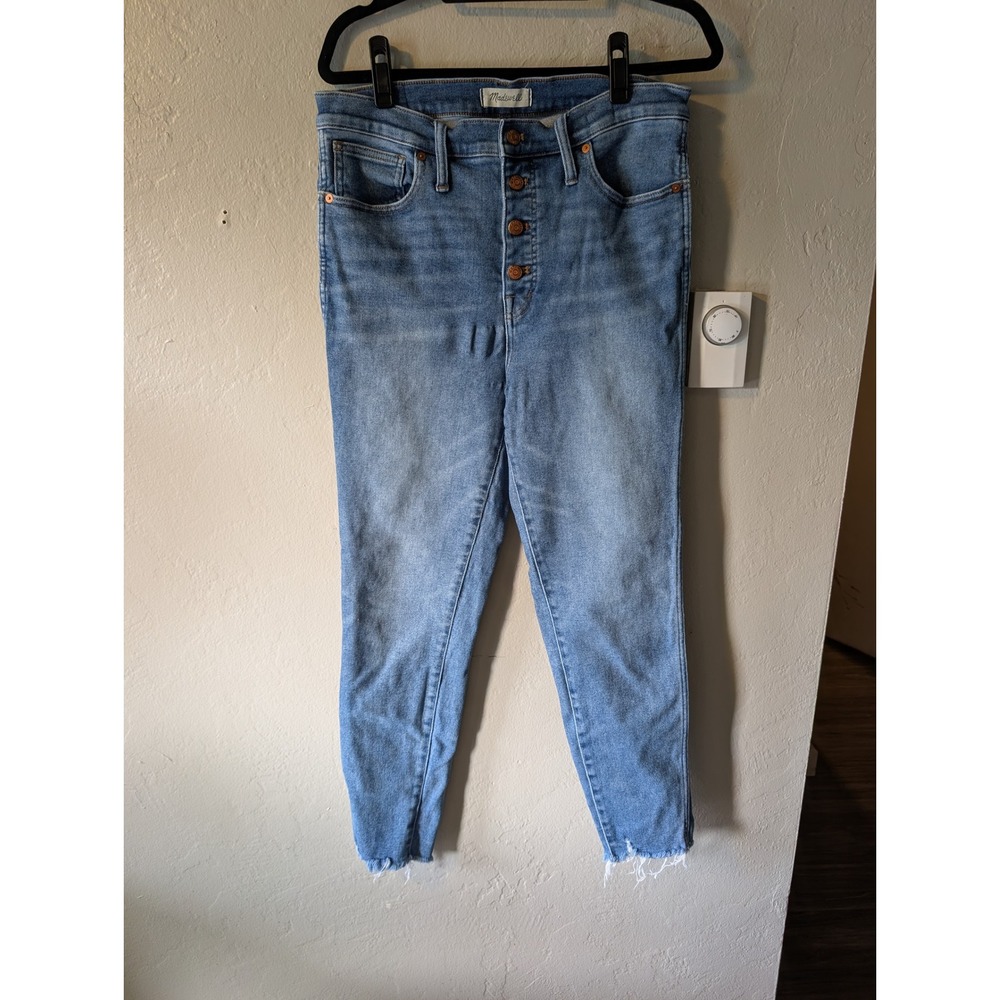 Madewell High Rise Skinny button fly jeans size 32T